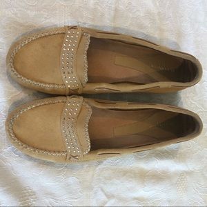 Liz Claiborne Flex Tan Suede Loafer Moc SZ 8
